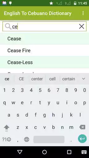 Play English To Cebuano Dictionary
