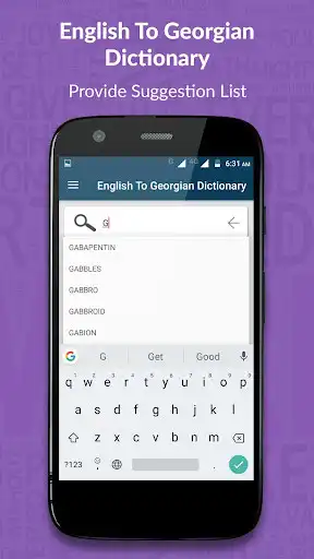 Play English To Georgian Dictionary as an online game English To Georgian Dictionary with UptoPlay