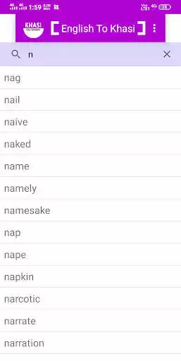 Play English To Khasi Dictionary as an online game English To Khasi Dictionary with UptoPlay