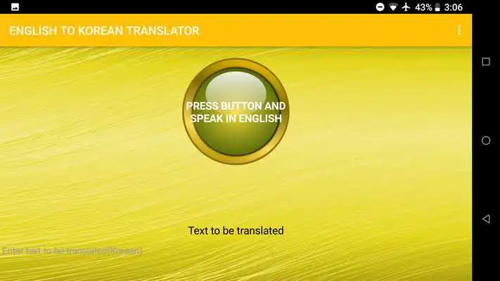 Play English To Korean Voice Translator