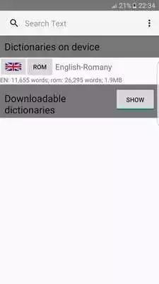 Play English to Romany Dictionary