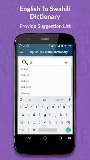 Play English To Swahili Dictionary as an online game English To Swahili Dictionary with UptoPlay