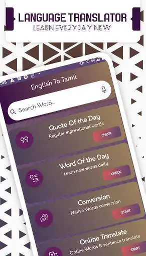 Play English to Tamil Translator- Tamil Dictionary as an online game English to Tamil Translator- Tamil Dictionary with UptoPlay