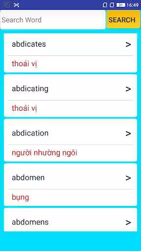 Play English to Vietnamese Dictionary