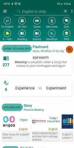 Play English Urdu Dictionary offline as an online game English Urdu Dictionary offline with UptoPlay