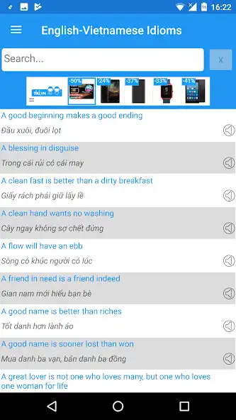 Play English-Vietnamese Idioms  and enjoy English-Vietnamese Idioms with UptoPlay