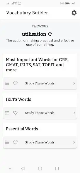 Play English Vocabulary Learn, Test  and enjoy English Vocabulary Learn, Test with UptoPlay