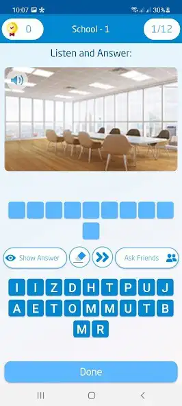 Play English Vocabulary Quiz - Listen  Spell as an online game English Vocabulary Quiz - Listen  Spell with UptoPlay