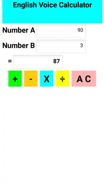 Play English Voice Calculator as an online game English Voice Calculator with UptoPlay