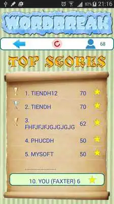 Play English Word Break