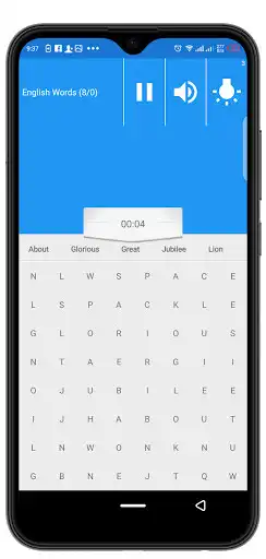 Play English Word Search as an online game English Word Search with UptoPlay