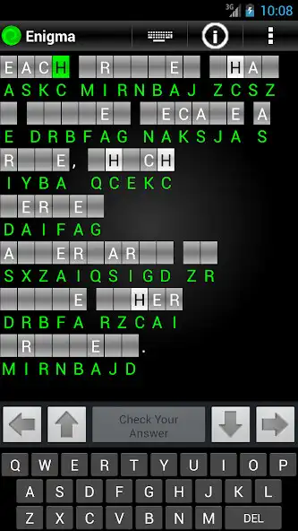Play Enigma Trial - Cryptograms as an online game Enigma Trial - Cryptograms with UptoPlay