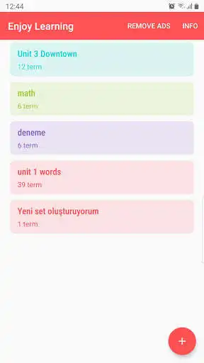 Play ENJOY LEARNING (Make your own flashcards)  and enjoy ENJOY LEARNING (Make your own flashcards) with UptoPlay