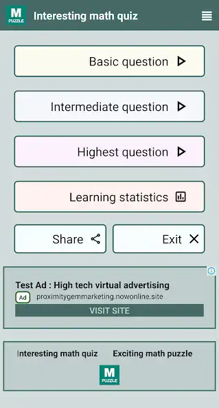 Play Enjoy math quizzes.  and enjoy Enjoy math quizzes. with UptoPlay