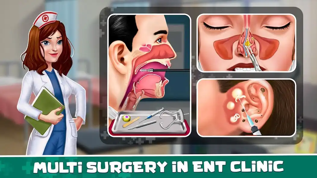 Play ENT Doctor Games: Clinic Games as an online game ENT Doctor Games: Clinic Games with UptoPlay