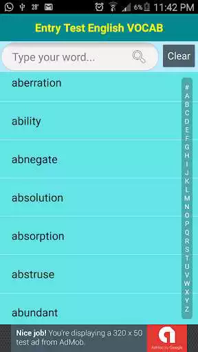 Play Entry Test English VOCAB as an online game Entry Test English VOCAB with UptoPlay