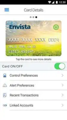 Play Envista Debit Card Control