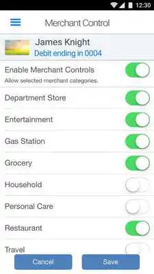 Play Envista Debit Card Control