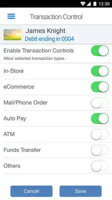 Play Envista Debit Card Control