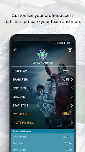 Play EPL Manager Fantasy Game as an online game EPL Manager Fantasy Game with UptoPlay