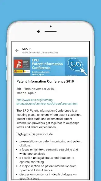 Play EPO Patent Information Conf as an online game EPO Patent Information Conf with UptoPlay