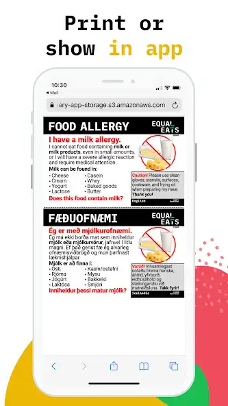 Play Equal Eats - Allergy Cards as an online game Equal Eats - Allergy Cards with UptoPlay