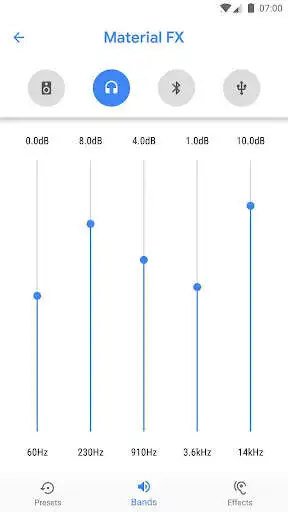 Play Equalizer: Material FX as an online game Equalizer: Material FX with UptoPlay