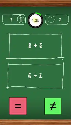 Equal or not Equal : Mental Math Game online game with UptoPlay