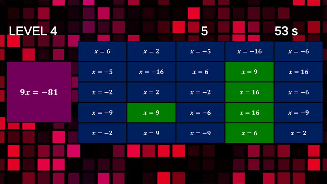 Play Equation Bingo as an online game Equation Bingo with UptoPlay