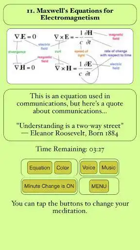 Play Equation Meditation as an online game Equation Meditation with UptoPlay