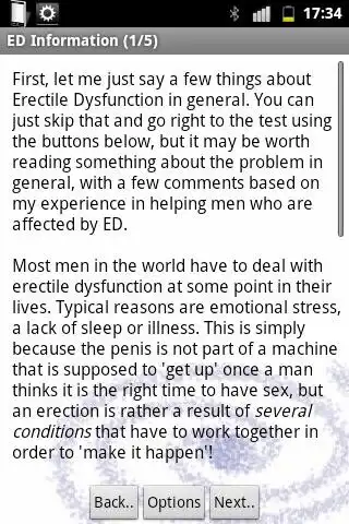 Play Erectile Dysfunction / Impotence Self-Test as an online game Erectile Dysfunction / Impotence Self-Test with UptoPlay