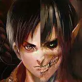 Free play online Eren Jaeger Titan Wallpaper Art APK