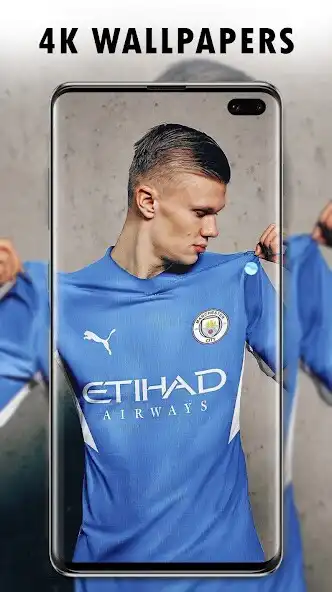 Play Erling Haaland 2022 wallpaper as an online game Erling Haaland 2022 wallpaper with UptoPlay