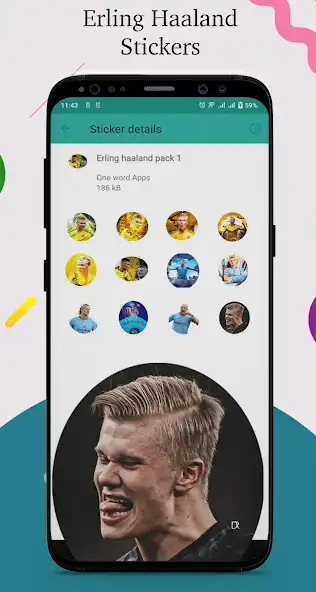 Play Erling Haaland Stickers for WA  and enjoy Erling Haaland Stickers for WA with UptoPlay