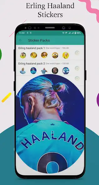 Play Erling Haaland Stickers for WA as an online game Erling Haaland Stickers for WA with UptoPlay