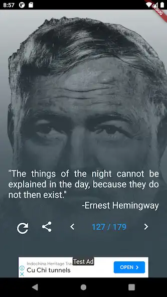 Play Ernest Hemingway Quotes as an online game Ernest Hemingway Quotes with UptoPlay