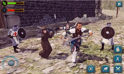 Play Ertugrul Gazi - Real Sword fighting game as an online game Ertugrul Gazi - Real Sword fighting game with UptoPlay