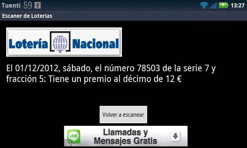 Play Escaner de Loterias v2.0 as an online game Escaner de Loterias v2.0 with UptoPlay