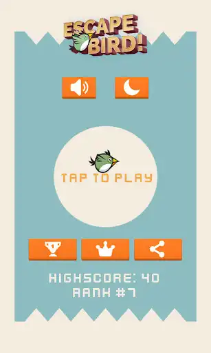Play Escape Bird! (Arcade Game) as an online game Escape Bird! (Arcade Game) with UptoPlay
