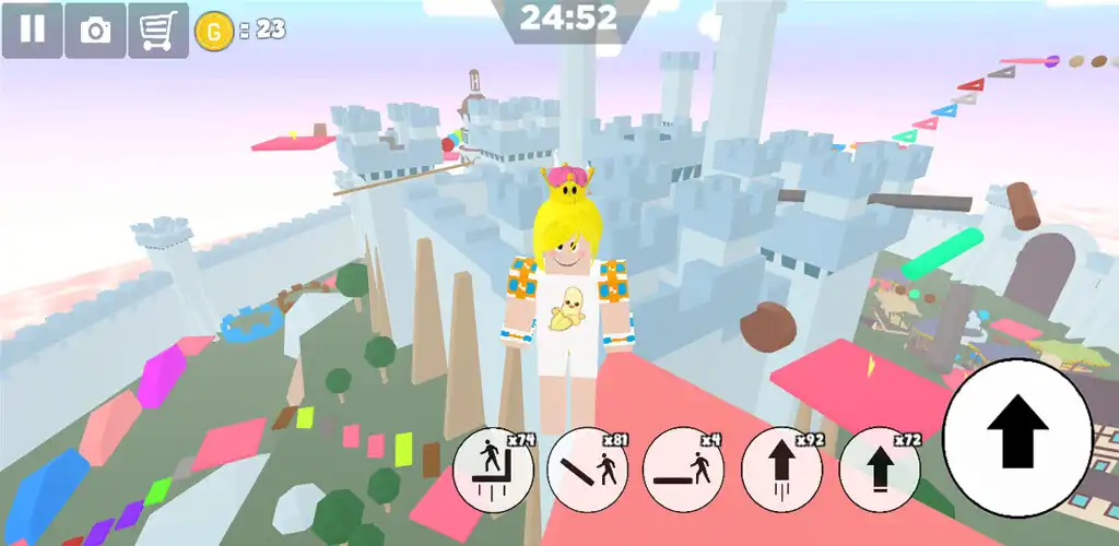 Play Escape from castle parkour as an online game Escape from castle parkour with UptoPlay