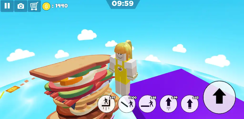 Play Escape sandwich island parkour  and enjoy Escape sandwich island parkour with UptoPlay