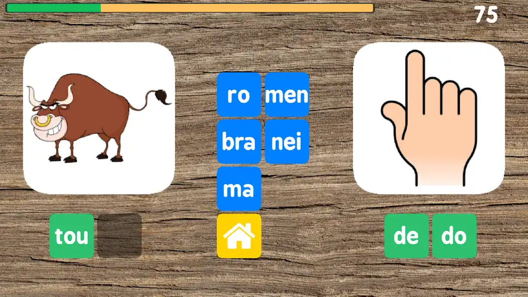 Play Escrever com sílabas 2 as an online game Escrever com sílabas 2 with UptoPlay