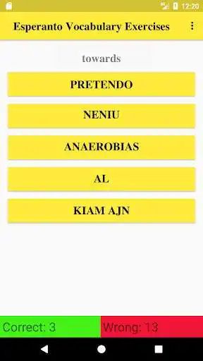 Play Esperanto Vocabulary Exercise as an online game Esperanto Vocabulary Exercise with UptoPlay
