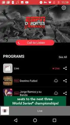 Play ESPN DEPORTES RADIO