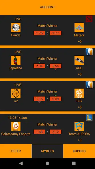 Play Esport Cyber bet simulator  and enjoy Esport Cyber bet simulator with UptoPlay