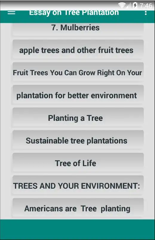 Play Essay on Tree Plantation