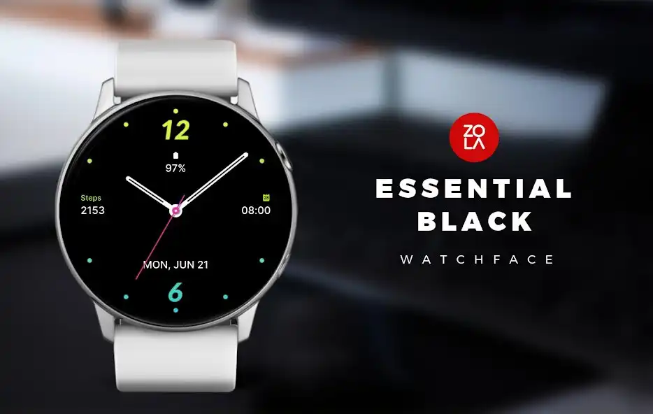 Essential Black Watch Face online game with UptoPlay