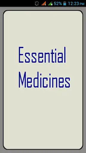 Play Essential Drugs List Play Essential Drugs List