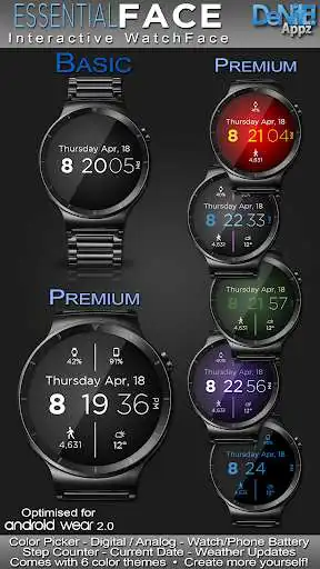 Play Essential Face HD Watch Face  and enjoy Essential Face HD Watch Face with UptoPlay
