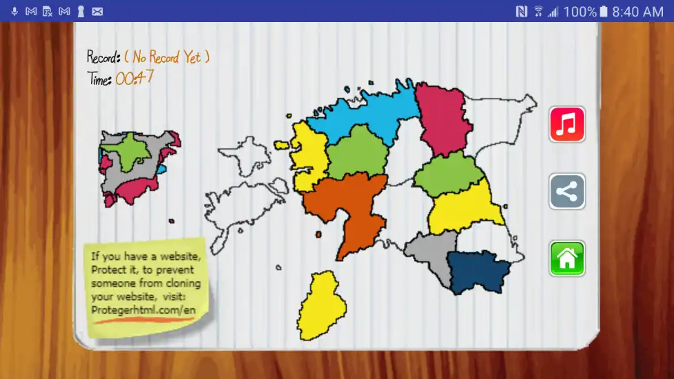 Play Estonia Map Puzzle Game as an online game Estonia Map Puzzle Game with UptoPlay